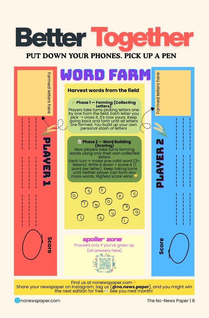 Better Together — Word Farm game for two players